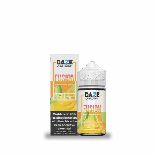 Shop 7 Daze Fusion Banana Cantaloupe Honeydew 30ml Nic Salt Vape Juice in australian