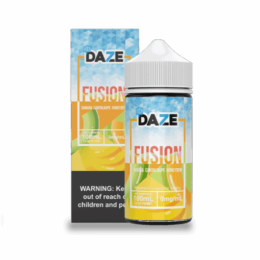 Shop 7 Daze Fusion Banana Cantaloupe Honeydew ICED 100ml Vape Juice in australian