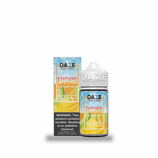 Shop 7 Daze Fusion Banana Cantaloupe Honeydew ICED 30ml Nic Salt Vape Juice in australian