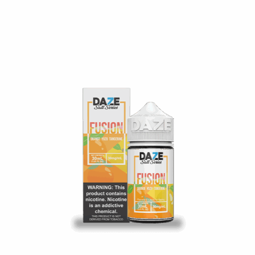 Shop 7 Daze Fusion Orange Yuzu Tangerine 30ml Nic Salt Vape Juice in australian