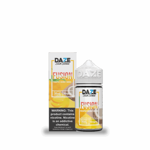 Shop 7 Daze Fusion Pineapple Coconut Banana 30ml Nic Salt Vape Juice in australian