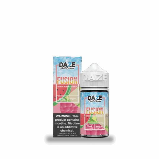 Shop 7 Daze Fusion Raspberry Green Apple Watermelon ICED 30ml Nic Salt Vape Juice in australian