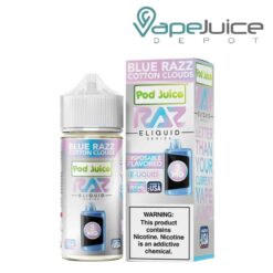 Shop Blue Razz Cotton Clouds Pod Juice X Raz TFN 100ml in australian