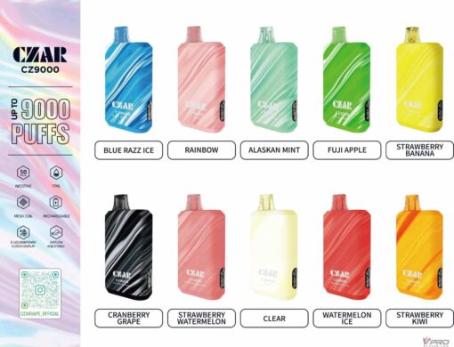 Shop CZAR CZ9000 Puffs Disposable BOGO in australian