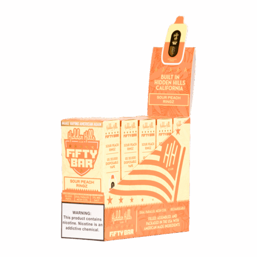 Shop Sour Peach Ringz Hidden Hills X Fifty Bar in australian