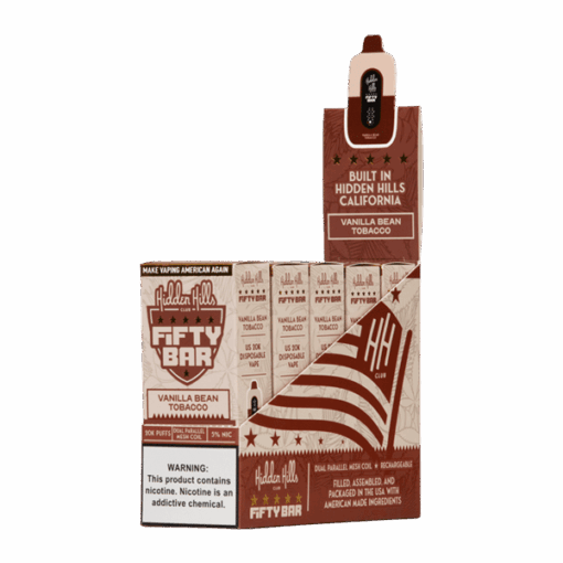 Shop Vanilla Bean Tobacco Hidden Hills X Fifty Bar in australian