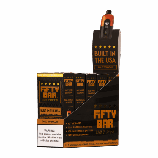 Shop Gold Tobacco Fifty Bar 20K in australian