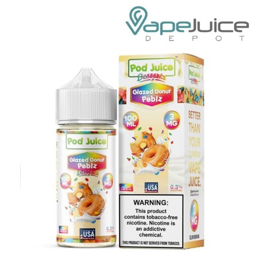 Shop Glazed Donut Peblz Pod Juice TFN 100ml in australian