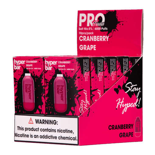 Shop Cranberry Grape Hyper Bar Pro 6000 in australian