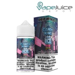 Shop Iced Pink Squares Candy King eLiquid 100ml in australian