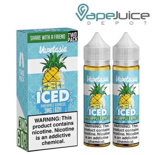 Shop ICED Pineapple Express Vapetasia eLiquid 100ml in australian