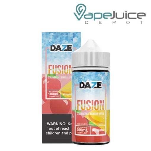 Shop ICED Strawberry Banana Apple 7 Daze Fusion 100ml in australian