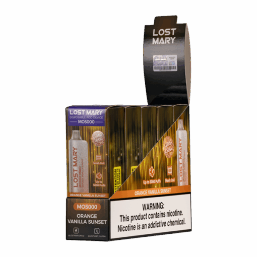 Shop Orange Vanilla Sunset Lost Mary MO5000 (Glitter Edition) in australian