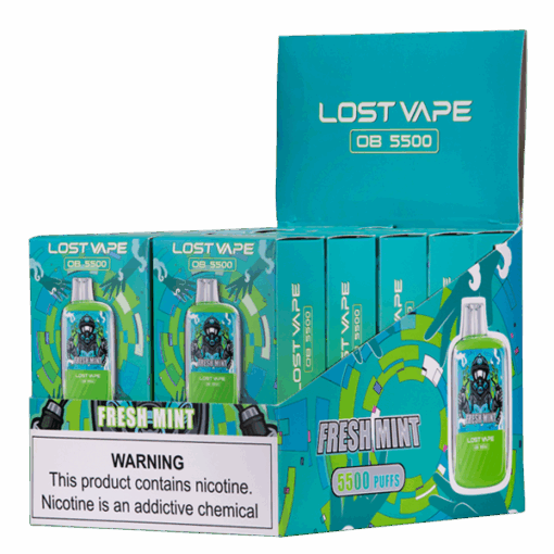 Shop Fresh Mint Lost Vape OB5500 in australian