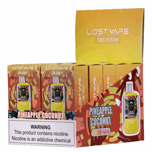 Shop Pineapple Coconut Lost Vape OB5500 in australian