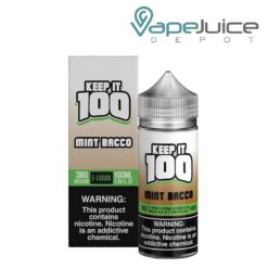 Shop Mint Bacco Keep it 100 TFN eLiquid 100ml in australian