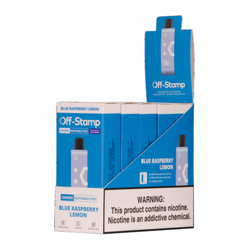 Shop Blue Raspberry Lemon OFF STAMP SW9000 Disposable in australian