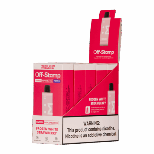 Shop Frozen White Strawberry OFF STAMP SW9000 Disposable in australian