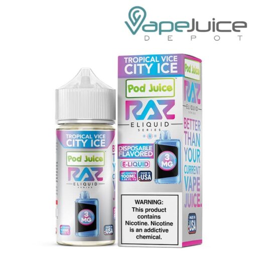 Shop Tropical Vice City Ice Pod Juice x Raz TFN 100ml in australian