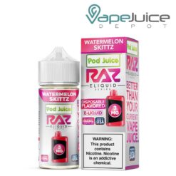 Shop Watermelon Skittz Pod Juice x Raz TFN 100ml in australian