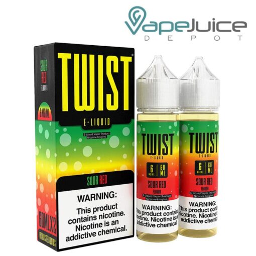Shop Sour Red Twist E-Liquid 120ml in australian