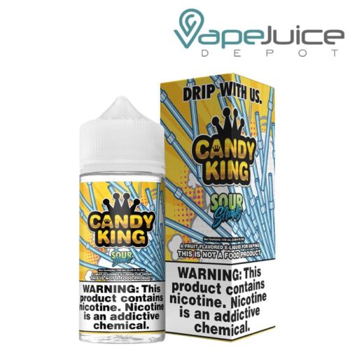 Shop Sour Straws Candy King eLiquid 100ml in australian