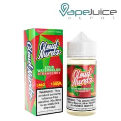 Shop Sour Watermelon Strawberry TFN Cloud Nurdz 100ml in australian