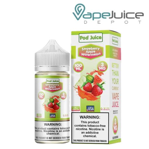 Shop Strawberry Apple Watermelon Pod Juice TFN 100ml in australian