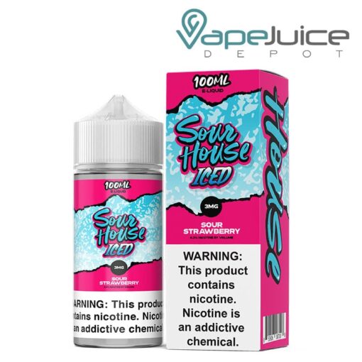 Shop Strawberry Iced Sour House eLiquid 100ml in australian