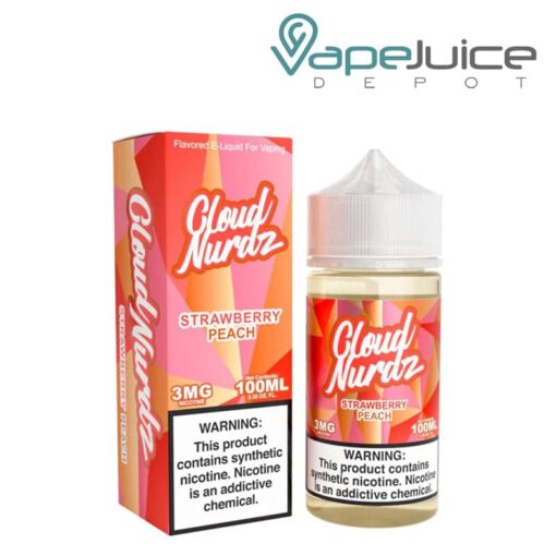 Shop Strawberry Peach TFN Cloud Nurdz 100ml in australian