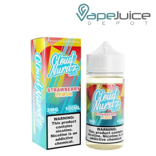 Shop ICED Strawberry Lemon TFN Cloud Nurdz 100ml in australian