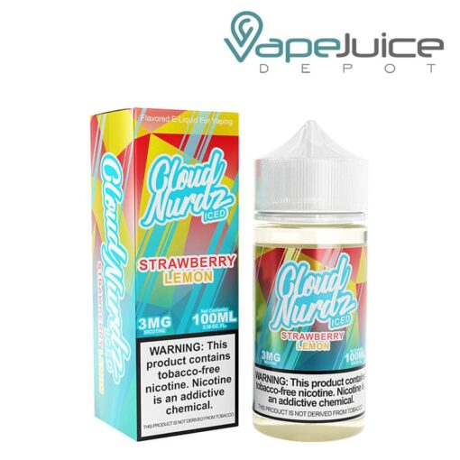 Shop ICED Strawberry Lemon TFN Cloud Nurdz 100ml in australian
