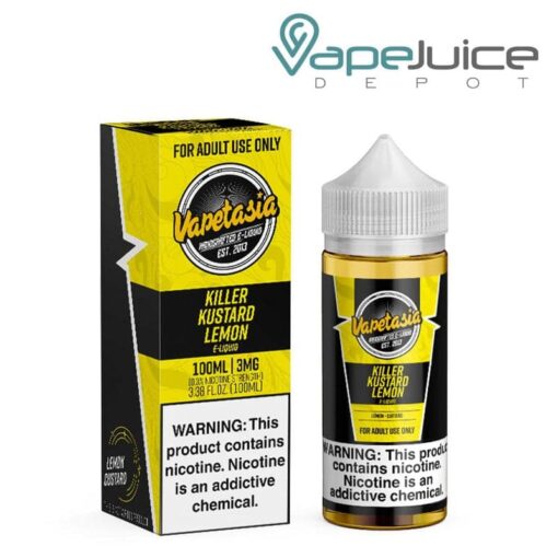 Shop Killer Kustard Lemon Vapetasia eLiquid 100ml in australian