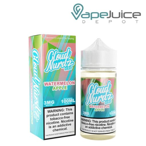Shop ICED Apple Watermelon TFN Cloud Nurdz 100ml in australian
