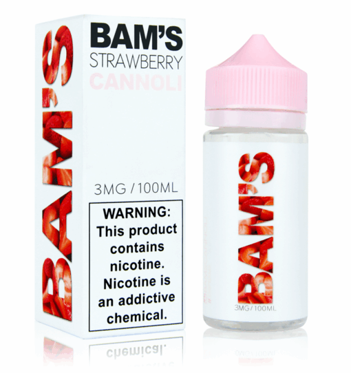 Shop Bam's Strawberry Cannoli 100ml Vape Juice in australian