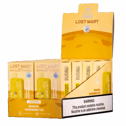 Shop Banana Raspberry Ice Lost Mary OS5000 in australian