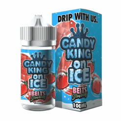 Shop Candy King on Ice Belts Strawberry 100ml Vape Juice in australian