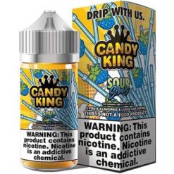 Shop Candy King Sour Straws Synthetic Nicotine 100ml Vape Juice in australian