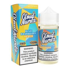 Shop Cloud Nurdz Peach Blue Raspberry 100ml Synthetic Nic Vape Juice in australian