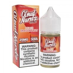 Shop Cloud Nurdz Salts Peach Dragon Fruit Nic Salt Vape Juice 30ml in australian