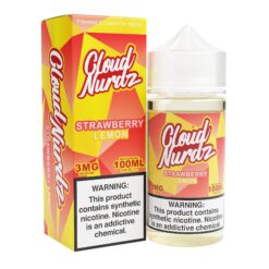 Shop Cloud Nurdz Strawberry Lemon 100ml Synthetic Nic Vape Juice in australian