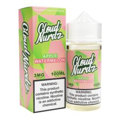 Shop Cloud Nurdz Apple Watermelon 100ml Synthetic Nic Vape Juice in australian
