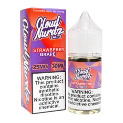 Shop Grape Strawberry 30ml Synthetic Nic Salt Vape Juice - Cloud Nurdz in australian