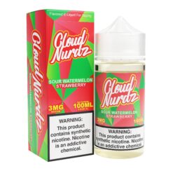 Shop Sour Watermelon Strawberry 100ml TF Vape Juice - Cloud Nurdz in australian