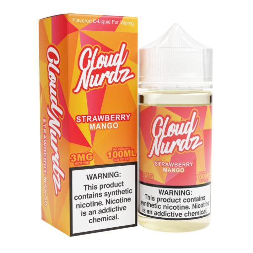 Shop Strawberry Mango 100ml Synthetic Nic Vape Juice - Cloud Nurdz in australian