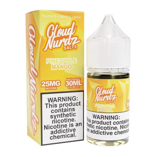 Shop Cloud Nurdz Pineapple Mango TFN Salt Vape Juice 30ml in australian