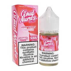 Shop Cloud Nurdz Salts Very Berry Hibiscus Nic Salt Vape Juice 30ml in australian