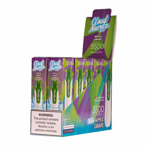 Shop Iced Apple Grape Cloud Nurdz 3500 in australian