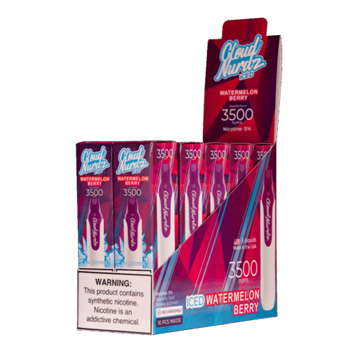 Shop Iced Watermelon Berry Cloud Nurdz 3500 in australian