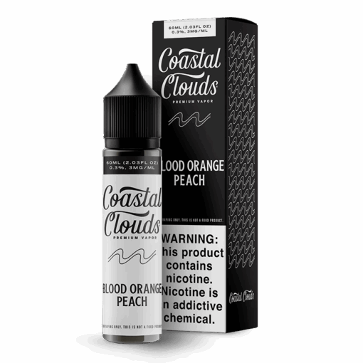 Shop Coastal Clouds Blood Orange Peach Vape Juice 60ml in australian